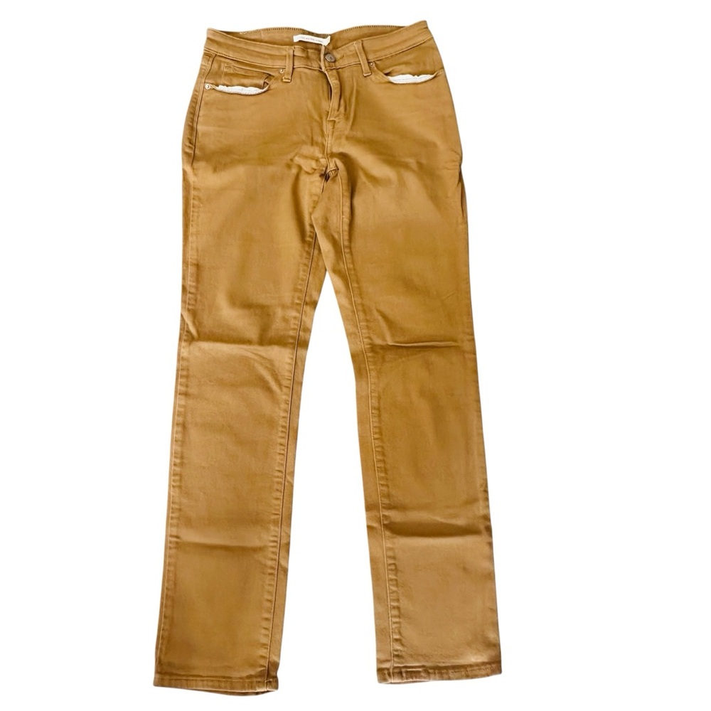 Levi’s Classic Mid Rise Skinny Jeans Tan Women’s Size 27x30 
Like New Condition